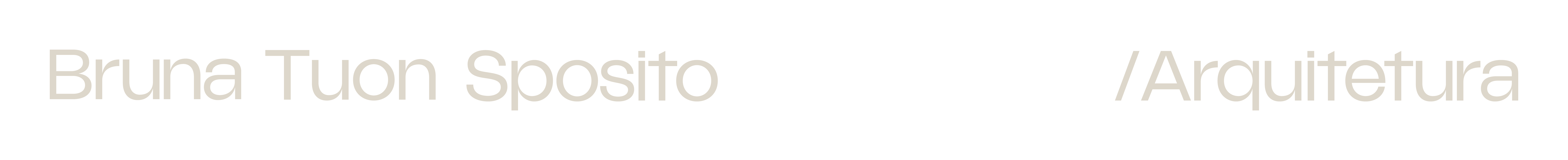 Bruna Tuon Sposito /Arquitetura